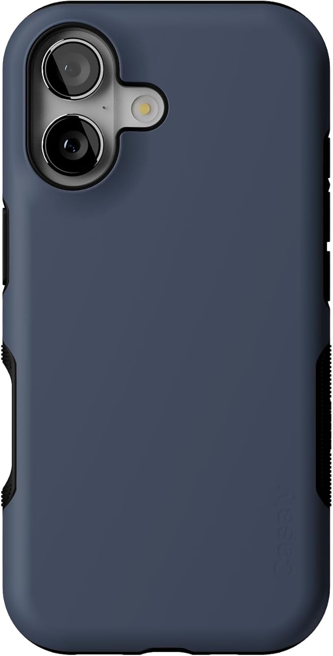 Casely iPhone 17 Case | The Boyfriend Collection | Slate Blue | Bold Protective Design | Compatible with MagSafe