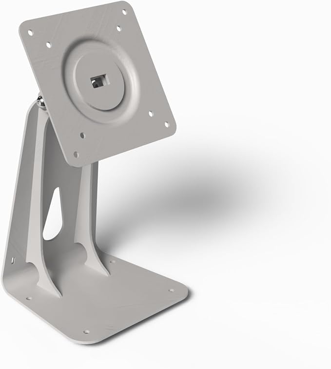 TABcare Anti-Theft Acrylic Case with 360 Rotate 180 Swivel Metal Desktop Stand & 90-Degree USB C Cable for Samsung Galaxy TAB Tablet (White, TAB A8 10.5)