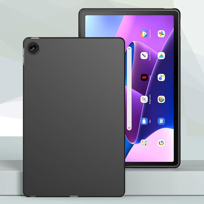 Case for Lenovo Tab M10 Plus 10.6 Inch 2022 3rd Gen, Thin and Soft Tablet Protective Cover Tab M10 Plus Tablet 10.6" (TB-125FU TB-128FU TB-128XU), Black