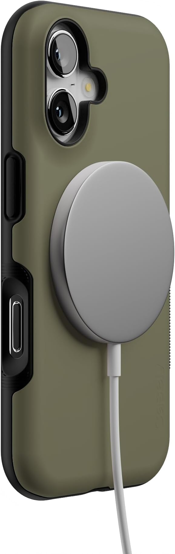 Casely iPhone 17 Case | The Boyfriend Collection | Army Green | Bold Protective Design | Compatible with MagSafe