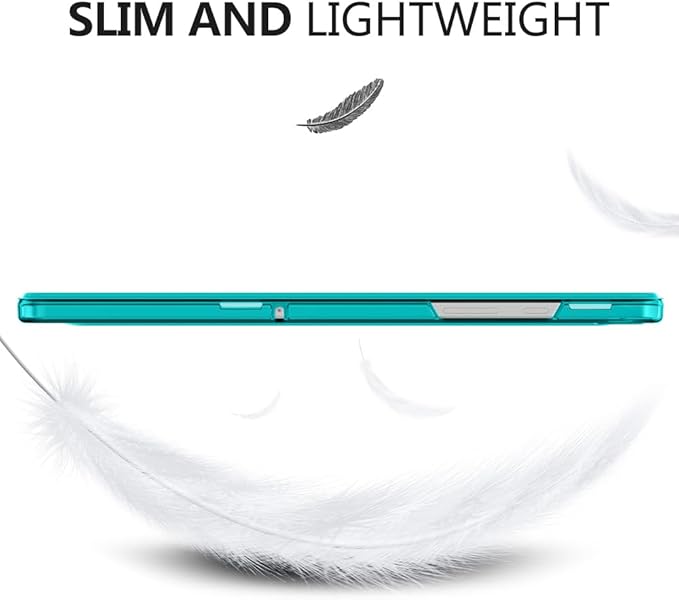 MoKo Case for Galaxy Tab A9+/A9 Plus 11 inch 2023, Slim Stand Protective Smart Cover with Hard PC Translucent Back Shell for Tab A9 Plus Tablet (SM-X210/X216/X218), Auto Wake/Sleep, Pagoda Blue