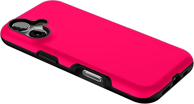 Casely iPhone 17 Case | Think Pink | Solid Neon Pink | Bold Protective Design | Compatible with MagSafe
