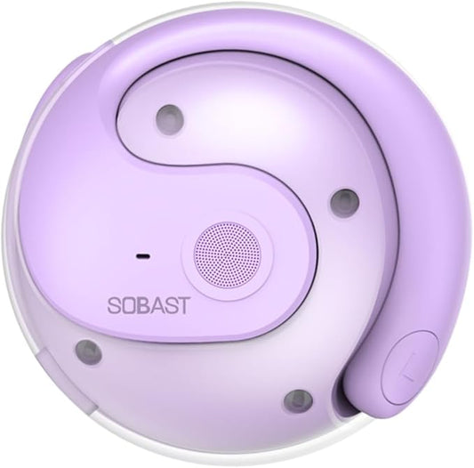 Open Ear Wireless Hanging Earbuds, Ideal for Workout, Non - in - Ear Design with Wireless Connectivity, Sports - Oriented with Ultra - Long Battery Life, Spherical Shape, Violet