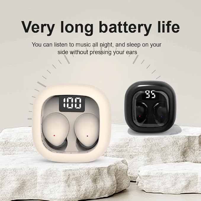 Invisible Mini Earbuds for Work and Sleep, Best for Small Ear Canals, Bluetooth 5.3, 24 Hours Battery Life