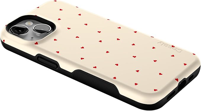 Casely iPhone 14 Case | Be Mine | Tiny Hearts | Compatible with MagSafe | Bold Protective Design