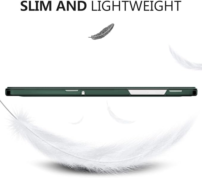 MoKo Case for Galaxy Tab A9+/A9 Plus 11 inch 2023, Slim Stand Protective Smart Cover with Hard PC Translucent Back Shell for Tab A9 Plus Tablet (SM-X210/X216/X218), Auto Wake/Sleep, Midnight Green