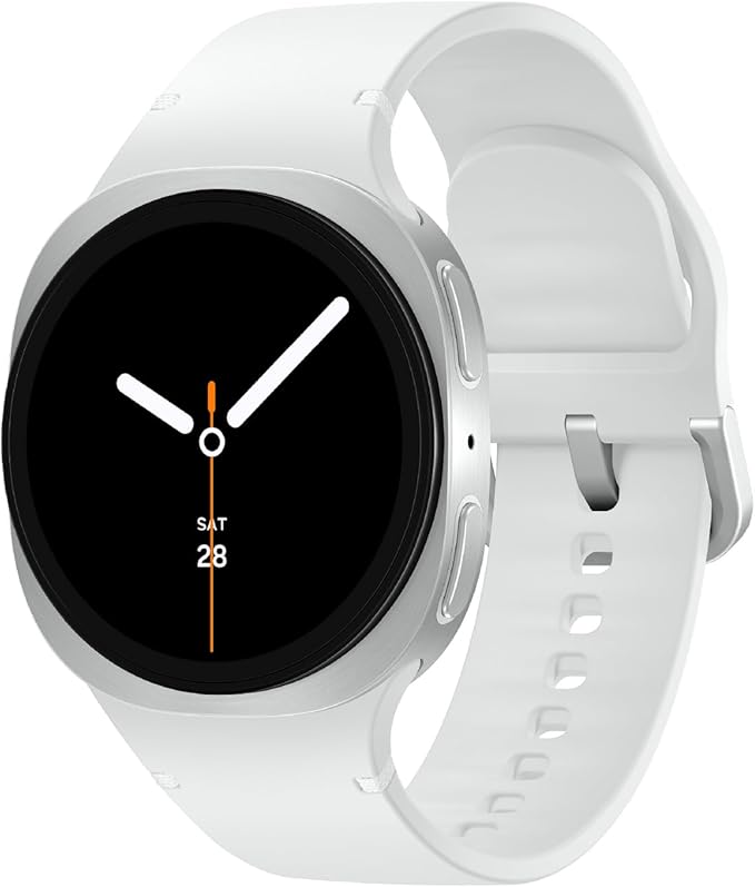 Samsung Galaxy Watch 8 (2025) 40mm LTE Smartwatch, Cushion Design, Fitness Tracker, Sleep Coaching, Running Coach, Energy Score, Heart Rate Tracking, Silver [US Version, 2 Yr Warranty]