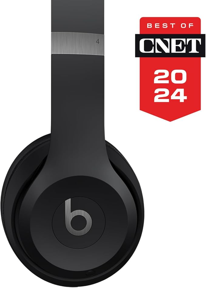 Beats Solo 4 - Wireless Bluetooth On-Ear Headphones, Apple & Android Compatible, Up to 50 Hours of Battery Life - Matte Black