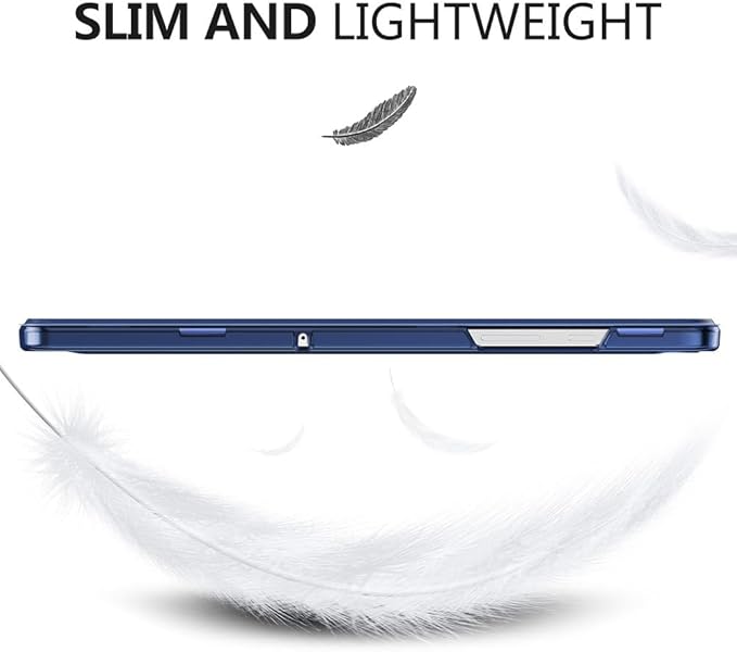 MoKo Case for Galaxy Tab A9 Plus 11 inch 2023, Slim Stand Protective Smart Cover with Hard PC Translucent Back Shell for Tab A9 Plus Tablet (SM-X210/X216/X218), Auto Wake/Sleep, Navy Blue