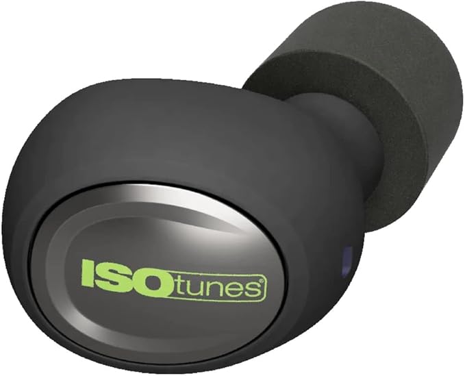 ISOtunes Free 2.0 Bluetooth Hearing Protection Earbuds - 25 dB NRR OSHA Approved Earbuds, Wireless Bluetooth Earplug Headphones for Work