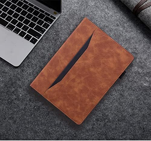 Case for Lenovo Tab M9 HD (9.0 inch) TB-310FU Tablet Premium PU Leather Protective Case Folio Flip Business Case Tablet Sleeve with Card Pocket Pen Holder, Brown