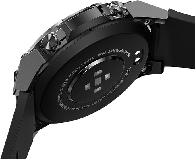 Men's Smartwatch Fitness Watch Outdoor Watch NFC Bluetooth Call Health Monitoring Heart Rate Oximetry 1.43 AMOLED Normal Bright Screen (Black)