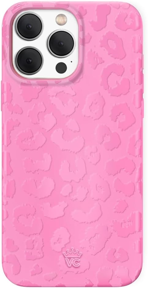VELVET CAVIAR Case for iPhone Pro Max | Compatible with MagSafe | 10ft Drop Tested | Protective Designer Cases| Hot Pink Leopard