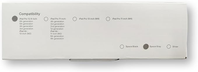 [Upgrade] Magnetic Wireless Charging Stand for iPad Pro 12.9" Gen3-6 / Air 13" M3/M2, Rock Steady iPad Stand for Desk with Foldable Aluminum Alloy Arm, Adjustable Tablet Mount with 2M Braided Cable