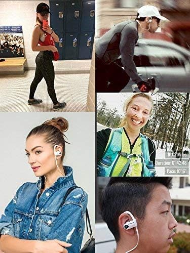 TREBLAB XR500 Bluetooth Running Headphones, IPX7 Waterproof, Noise Cancelling, Secure-Fit, Wireless Sport Earbuds with Mic