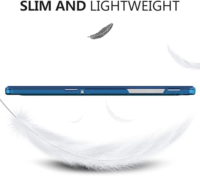 MoKo Case for Galaxy Tab A9+/A9 Plus 11 inch 2023, Slim Stand Protective Smart Cover with Hard PC Translucent Back Shell for Tab A9 Plus Tablet (SM-X210/X216/X218), Auto Wake/Sleep, Dark Sea Blue