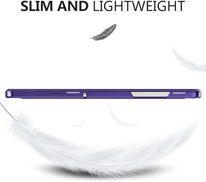 MoKo Case for Galaxy Tab A9+/A9 Plus 11 inch 2023, Slim Stand Protective Smart Cover with Hard PC Translucent Back Shell for Tab A9 Plus Tablet (SM-X210/X216/X218), Auto Wake/Sleep, Purple Violet