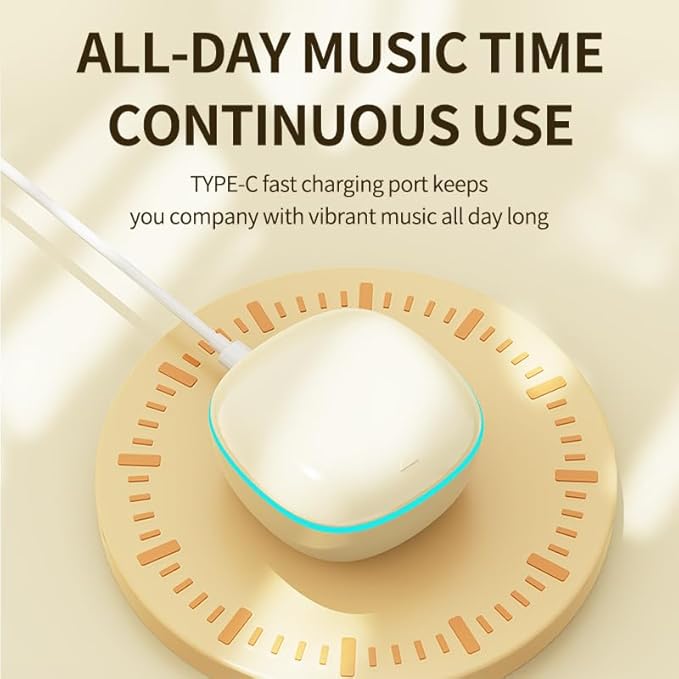 Sleep Ear Buds, True Wireless Earbuds, 2025 Ultra-Mini Bluetooth 5.4 Earbuds for Side Sleepers, Hi-Fi Stereo 3D Bass Noise Cancelling Bluetooth Headphones, Comfortable Invisible-Beige