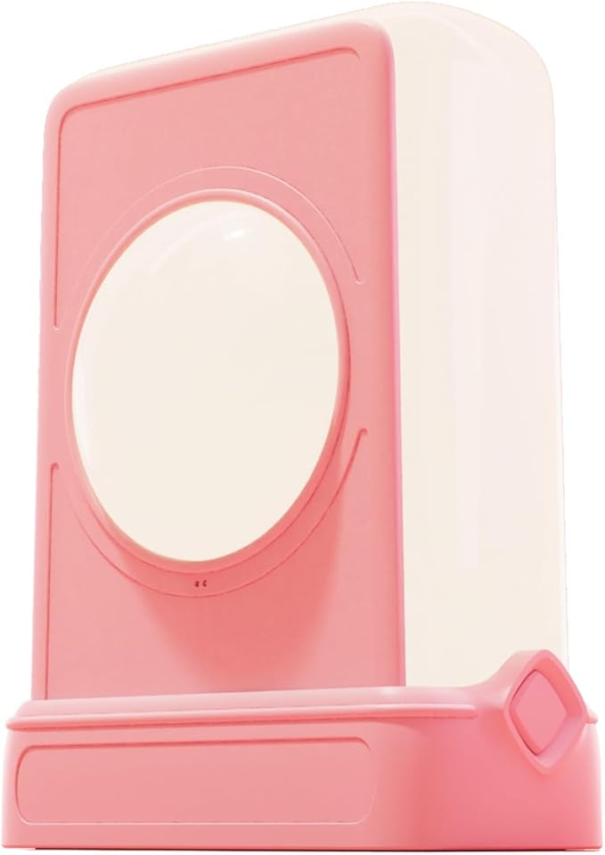 YOWU RGB Headphone Stand with Charger - 4 in 1 Docking Station & 10 Magical Light Modes - Cool Gaming Accessories (Pink)