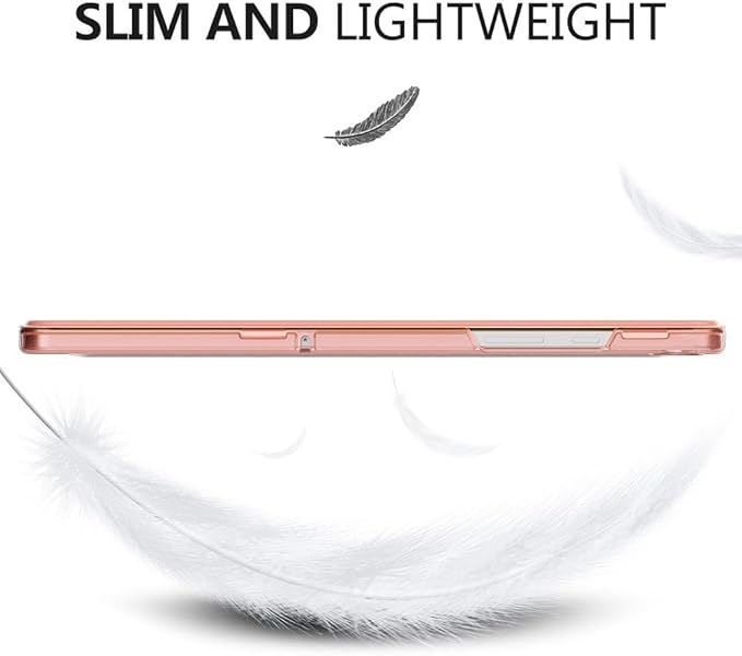 MoKo Case for Galaxy Tab A9+/A9 Plus 11 inch 2023, Slim Stand Protective Smart Cover with Hard PC Translucent Back Shell for Tab A9 Plus Tablet (SM-X210/X216/X218), Auto Wake/Sleep, Apricot Orange