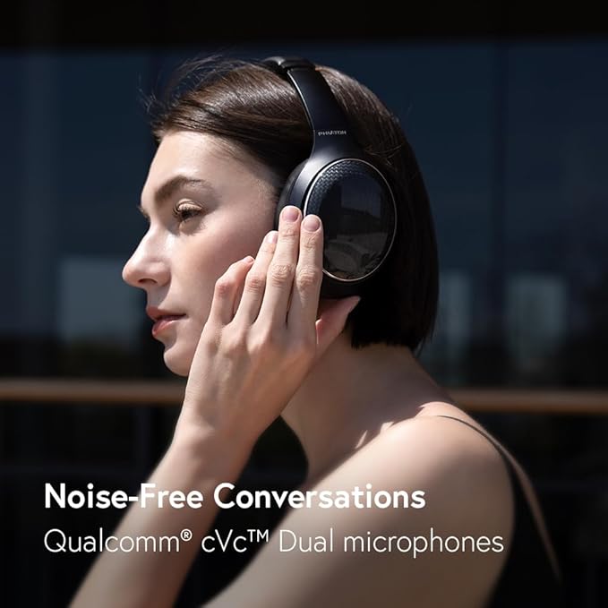 Phiaton PPU-BN0600BK01 900 Legacy Bluetooth On-Ear Headphones with Microphone, Digital Hybrid Noise-Canceling, Black, PPU-BN0600BK01