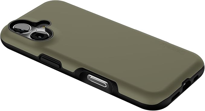 Casely iPhone 17 Case | The Boyfriend Collection | Army Green | Bold Protective Design | Compatible with MagSafe
