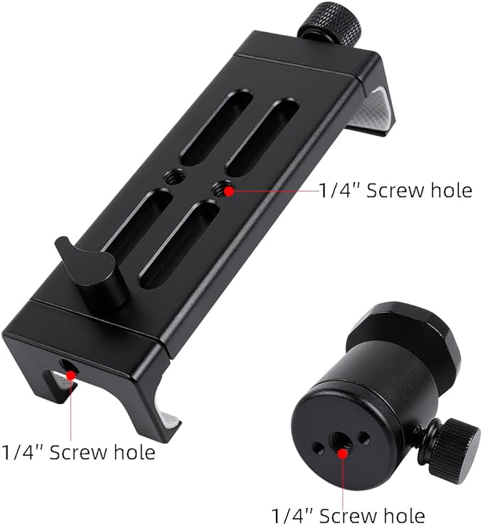 Aluminum Tripod Mount Adapter - Rotatable Tablet Holder for iPad/Mini, Pro, Samsung Tab & Other 4.7'-15' Tablets