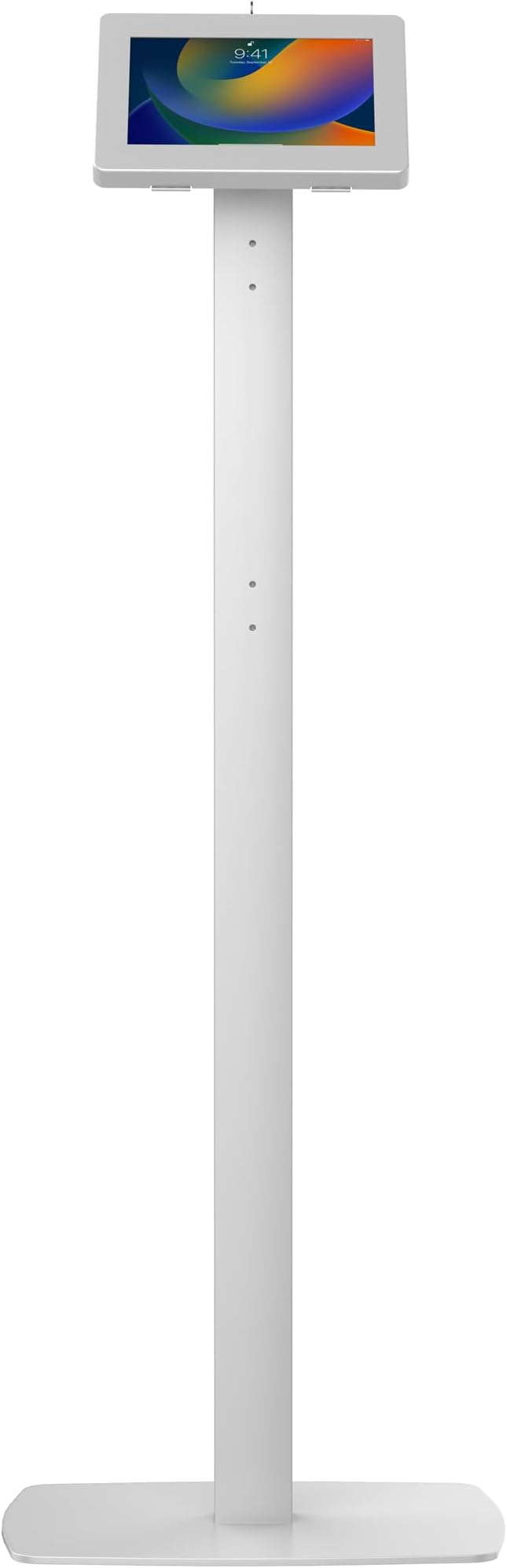 Thin Floor Stand - CTA Tall Standing 360 Degree Kiosk Display Tablet Holder with Charger Access & Lock for iPad 11 (A16) - Pro 11-inch M4 - Air 11-inch M3- iPad 10th Gen - Galaxy Tab & More Tablets