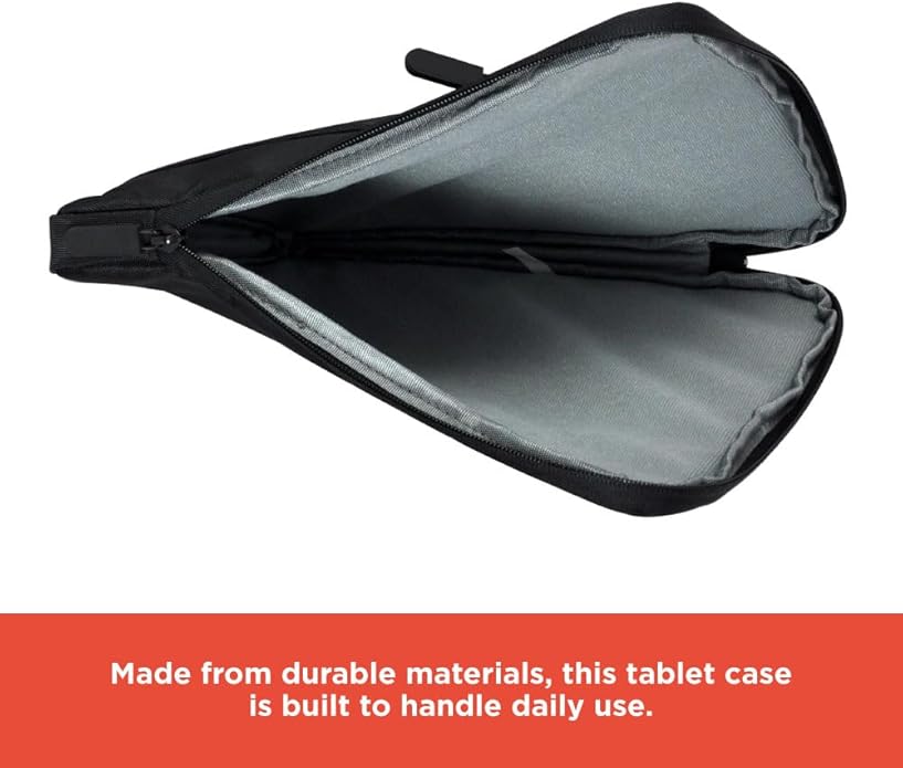 RadioShack Protective Tablet Case for iPad and for Android Tablets with Extra Pockets for Additional Accessory Storage, Black