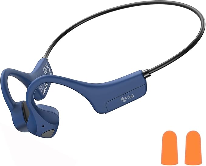 Open Ear Bone Conduction Headphones - Bluetooth 5.0 Headset, IP65 Waterproof Earphones, Type-C Charging, Long Battery Life, 25g Lightweight