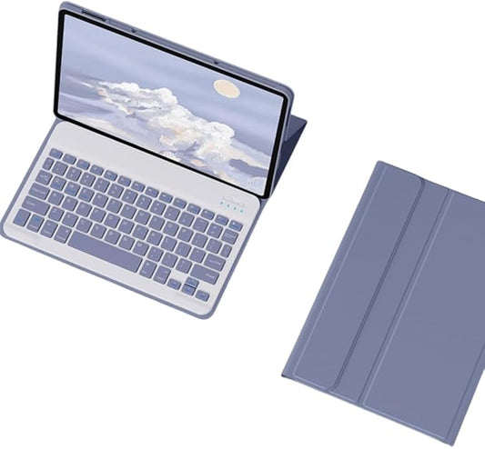 Keyboard Case for Lenovo Tab M11 2024 Model (TB330FU/TB330XU), Slim Flip Case with Magnetically Detachable Candy Color Keyboard for Lenovo Tab M11 11-inch, Purple