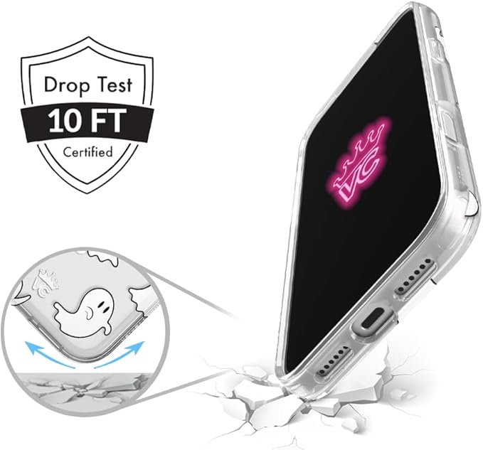 VELVET CAVIAR Case for iPhone 17 | Compatible with MagSafe | 10ft Drop Tested | Halloween Cases for Women | Ghosted Clear