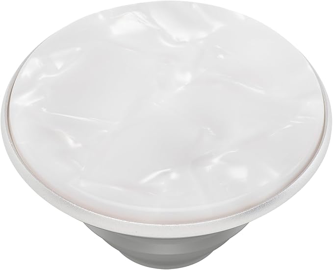 PopSockets Phone Grip with Expanding Kickstand, Adhesive Grip - Acetate Pearl White