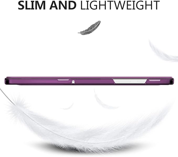 MoKo Case for Galaxy Tab A9+/A9 Plus 11 inch 2023, Slim Stand Protective Smart Cover with Hard PC Translucent Back Shell for Tab A9 Plus Tablet (SM-X210/X216/X218), Auto Wake/Sleep, Dark Purple