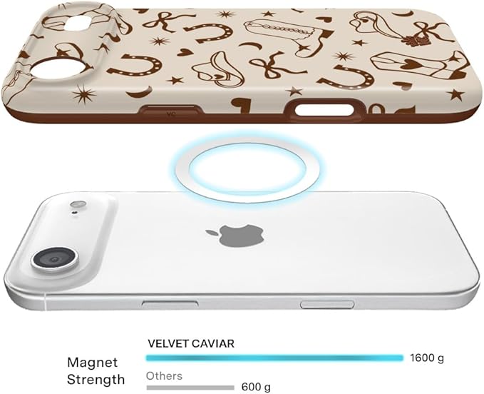 VELVET CAVIAR Case for iPhone 17 Air | Compatible with MagSafe | 10ft Drop Tested | Protective Designer Cases | Western Rodeo Drive