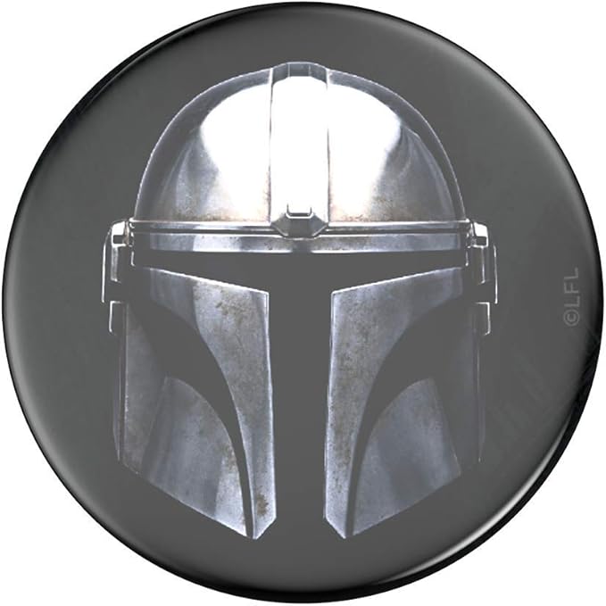 PopSockets Phone Grip with Expanding Kickstand, Adhesive Grip, StarWars - Mandalorian (Gloss)