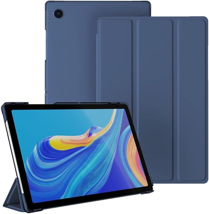 Cover for Samsung Galaxy Tab A9 Plus 11 inch Case Cover, Smart Flip Case Cover for Samsung Galaxy Tab A9+ 11 inch Translucent Back with Stylus Pen, Dark Blue