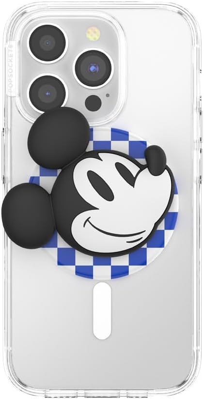 PopSockets Phone Grip for MagSafe with Kickstand, Magnetic Stand, Swappable Top, Secure Hold for iPhone MagSafe Cases, Phone & Tablet Grip, Disney - PopOut Classic Mickey