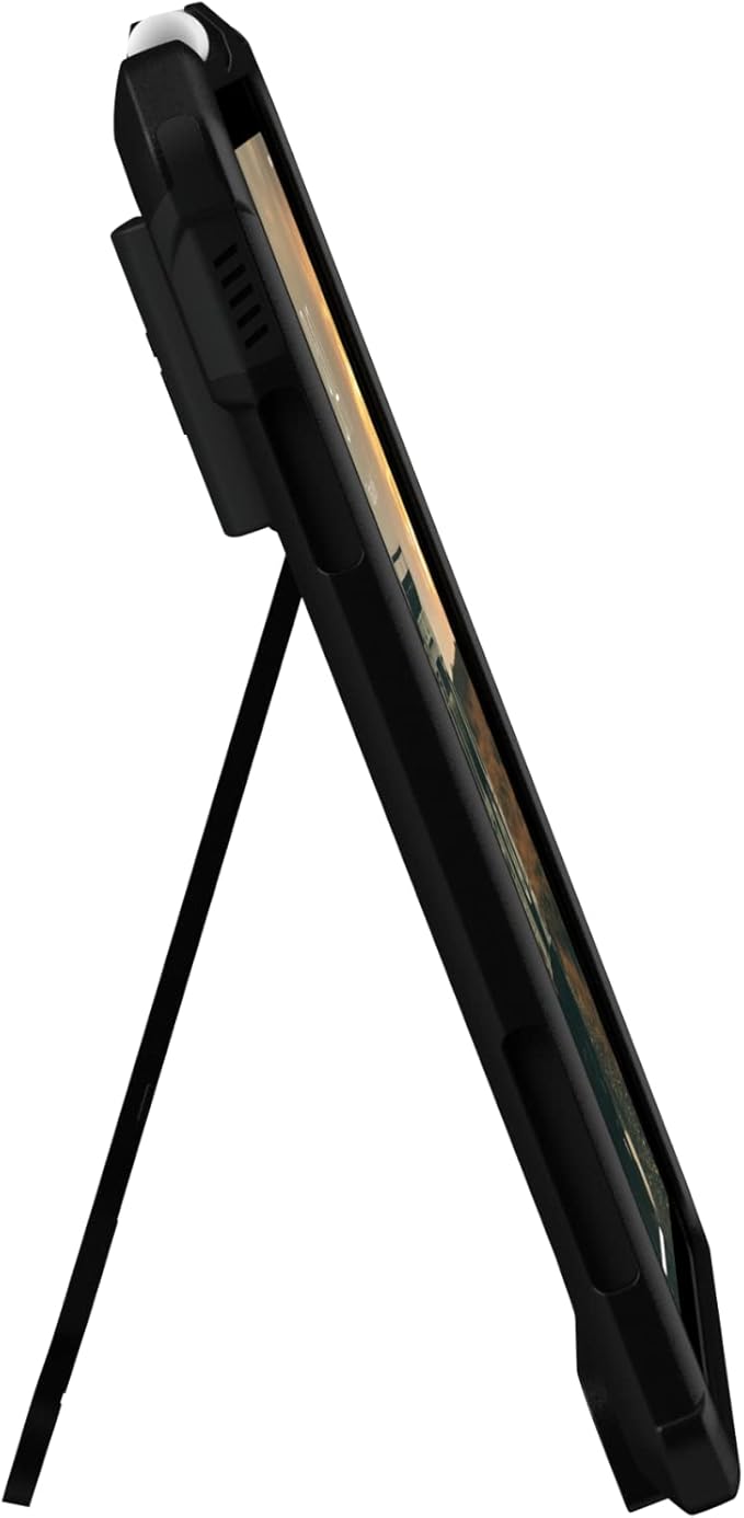 URBAN ARMOR GEAR UAG Designed for iPad 11" A16 11th Gen 2025, 10.9" 10th Gen 2022 Case A3354 A3355 A2696 - Rugged Slim Protective Folio Cover w/Hand Strap Kickstand & Pencil Holder, Scout Black