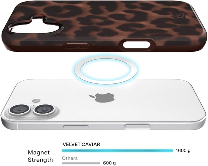 VELVET CAVIAR Case for iPhone 17 | Compatible with MagSafe | 10ft Drop Tested | Protective Designer Cases | It Girl Leopard Cheetah Tortoise Shell