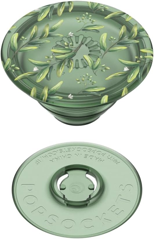 PopSockets Phone Grip with Expanding Kickstand, Adhesive Grip - Translucent Olive