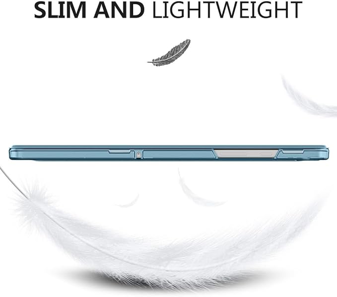 MoKo Case for Galaxy Tab A9+/A9 Plus 11 inch 2023, Slim Stand Protective Smart Cover with Hard PC Translucent Back Shell for Tab A9 Plus Tablet (SM-X210/X216/X218), Auto Wake/Sleep, MistyBlue