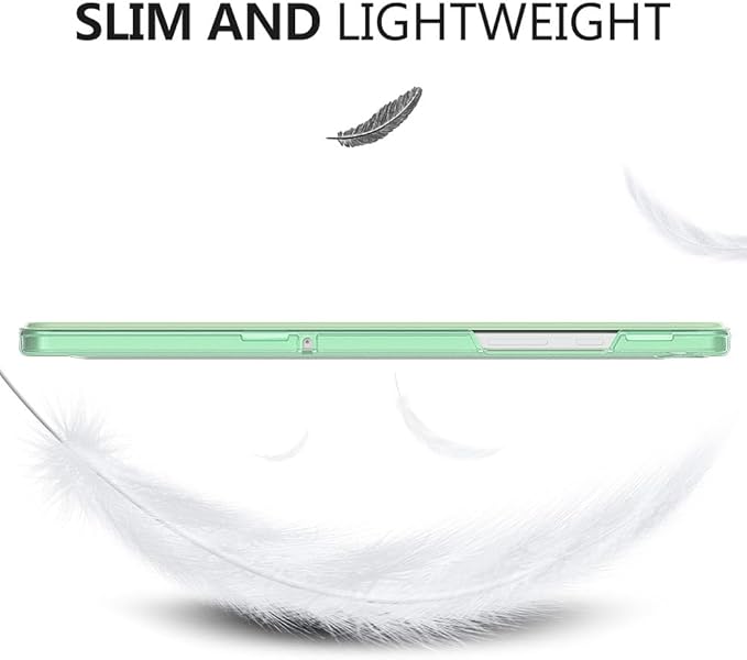 MoKo Case for Galaxy Tab A9+/A9 Plus 11 inch 2023, Slim Stand Protective Smart Cover with Hard PC Translucent Back Shell for Tab A9 Plus Tablet (SM-X210/X216/X218), Auto Wake/Sleep, Green