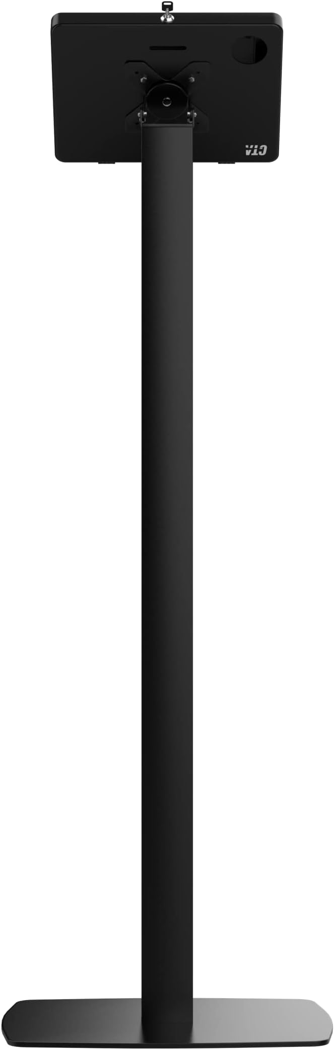 Thin Floor Stand - CTA Tall Standing 360 Degree Kiosk Display Tablet Holder - Charger Access & Lock for iPad mini A17 Pro & 1/2/3/4/5/6 - Samsung Tab A 8″