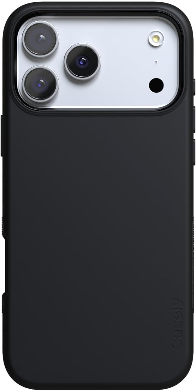 Casely iPhone 17 Pro Case | Black on Black | Compatible with MagSafe | Bold Protective Design