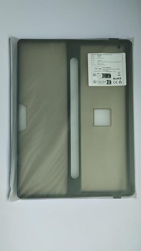 Case Updated Version fit Microsoft Surface Pro 11/10/9/8 13-Inch, All-in-one Rugged Case Compatible with Type Cover Keyboards, Transparent Black