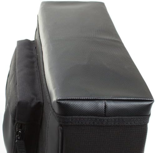 USA Gear Small Messenger Bag Compatible with Microsoft Surface Pro 11th Gen/10/9/8/7, Surface Laptop 13-inch (2025) - Shoulder Bag Travel Tablet Case Fits Accessories, Charger, Keyboard, Mouse (Black)