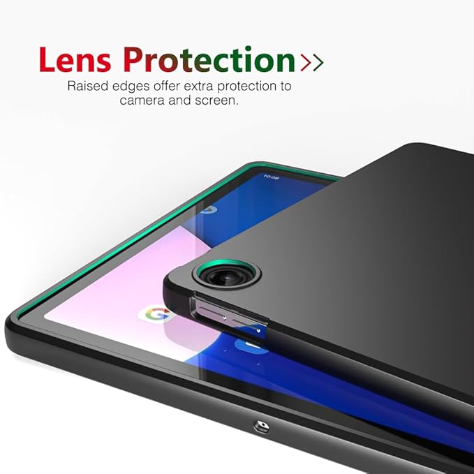 Case for Lenovo Tab M10 Plus 10.6 Inch 2022 3rd Gen, Thin and Soft Tablet Protective Cover Tab M10 Plus Tablet 10.6" (TB-125FU TB-128FU TB-128XU), Black