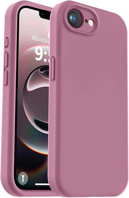 Vooii Compatible with iPhone 16e Case, Liquid Silicone Upgrade [Camera Protection] [Soft Anti-Scratch Microfiber Lining] Shockproof Phone Case for iPhone 16e 6.1 inch - Lavender Purple