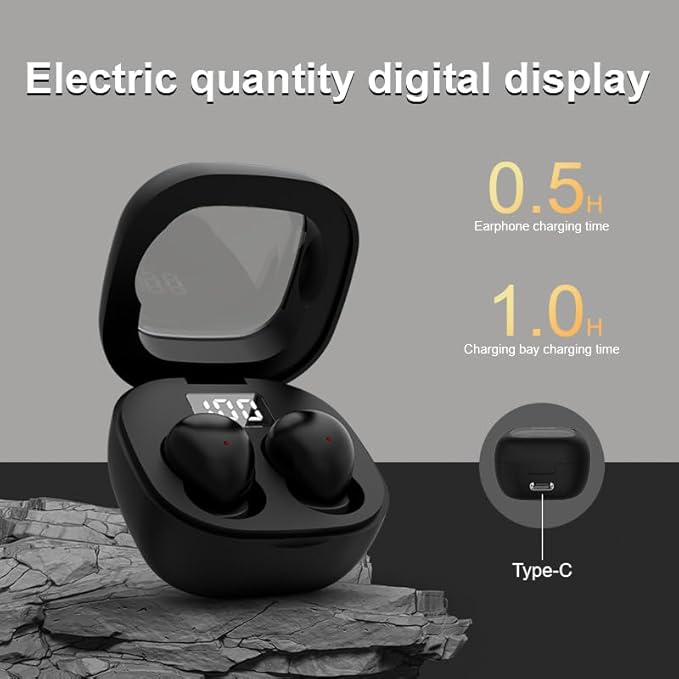 Invisible Mini Earbuds for Work and Sleep, Best for Small Ear Canals, Bluetooth 5.3, 24 Hours Battery Life
